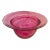 Blown Glass Hot Pink Statement Bowl For Sale
