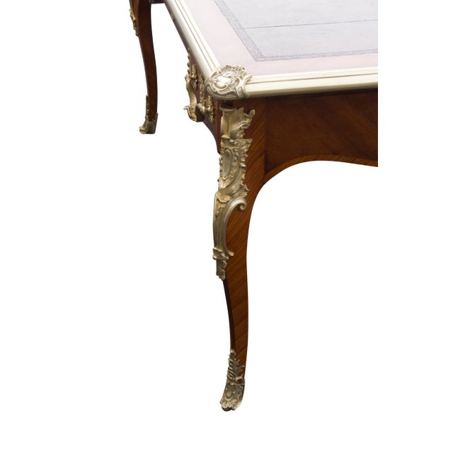 Louis XVI Style Tulipwood Bureau Plat For Sale - Image 11 of 12