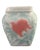 Antique Phoenix Consolidated Art Glass Teal White Red Love Birds Vase For Sale - Image 9 of 9