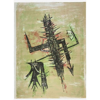 Wifredo Lam, Homage to Picasso, Lithograph, 1973 For Sale