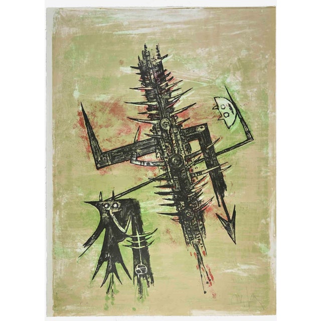 Wifredo Lam, Homage to Picasso, Lithograph, 1973 For Sale