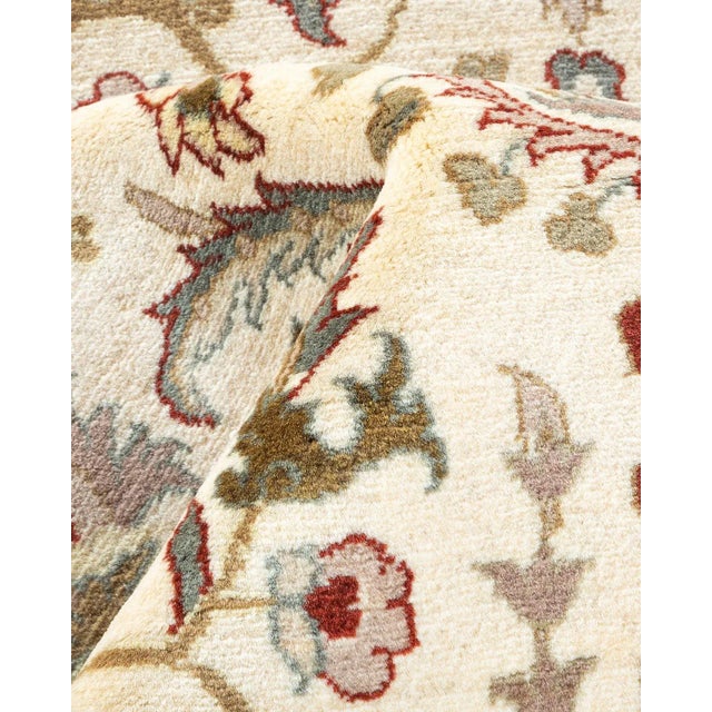 Textile Mogul, One-of-a-Kind Hand-Knotted Area Rug - Ivory, 4' 2" x 6' 3" For Sale - Image 7 of 8