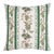 Schumacher Elena Paisley Stripe 22" Pillow in Green For Sale