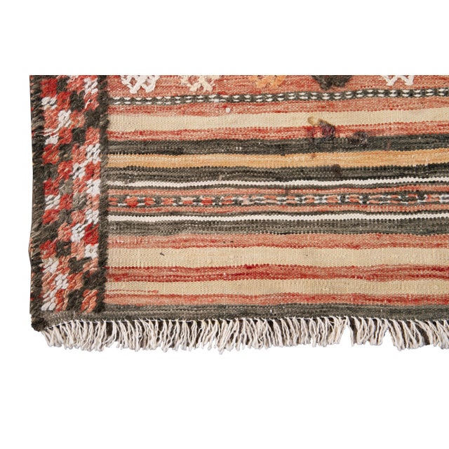 Mid-20th Century Vintage Kilim Rug 4' 8" X 8' 7'' For Sale - Image 9 of 13