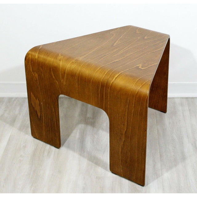 Mid Century Modern Danish Bentwood Corner Side End Table ...