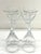 Modern Stemware Set of 4 Beautiful Modern Wine Glasses With Ice Crackle Effect For Sale - Image 3 of 7