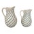 Pair of Antique Striped Pitchers For Sale