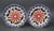 Rustic Radiance: A Pair of Hand-Painted 'Gaudy' Pearlware Plates Staffordshire, England, Circa 1840 This vibrant pair of...