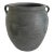 Rustic Black Gray Pottery Vase For Sale