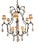 Italian Italian Wrought Iron & Rock Crystal Chandelier - 1 of 2 Available For Sale - Image 3 of 8