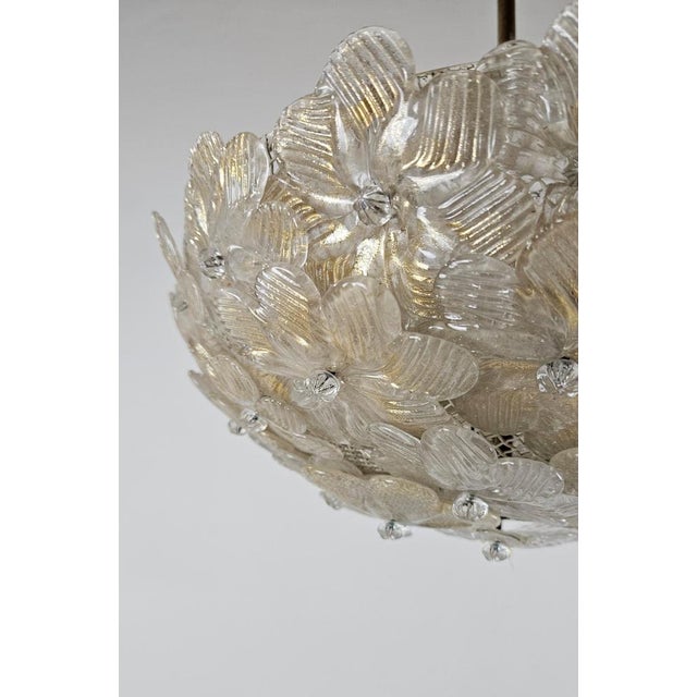 1950s Murano Glass Flower Basket Pendant from Barovier & Toso, Italy For Sale - Image 5 of 13