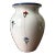 Hand Painted Vintage Pottery Flower Vase From Italy For Sale