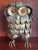 Metal Owl, marked Hong Kong which dates the owl to the 60's In nice shape with no problems! Nice size and scale!