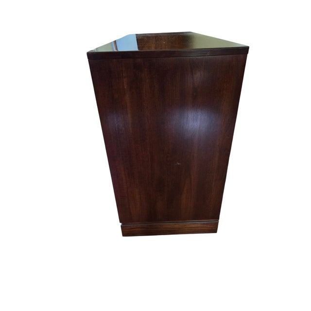 Campaign 1980s Ethan Allen Canova Campaign Dresser Chest of Drawers Console Sideboard For Sale - Image 3 of 18