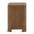 Farmhouse Simple Brown Oak Two-Drawer Nightstand For Sale - Image 3 of 7