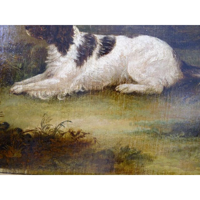 Landscape with Dog, Oil Painting on Canvas, England 19th-Century For Sale - Image 5 of 9