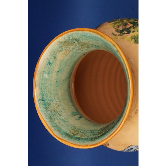 Ceramic Vase with Knight and Dalmatian attributed to Benedetta Cappa Marinetti, Rome, Italy, 1950s For Sale - Image 9 of 18