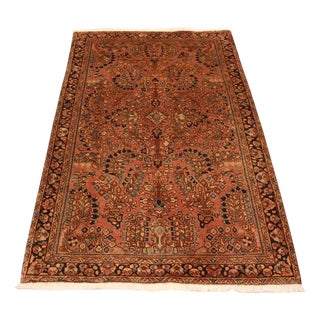 Antique Middle Eastern Sarough Rug For Sale