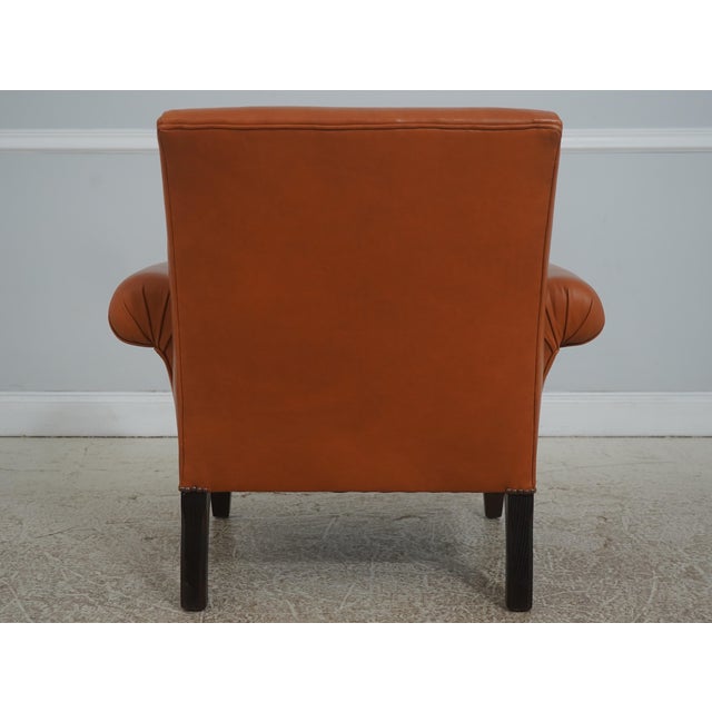 George Smith Pair of George Smith Butterfly Leather Club Chairs For Sale - Image 4 of 18