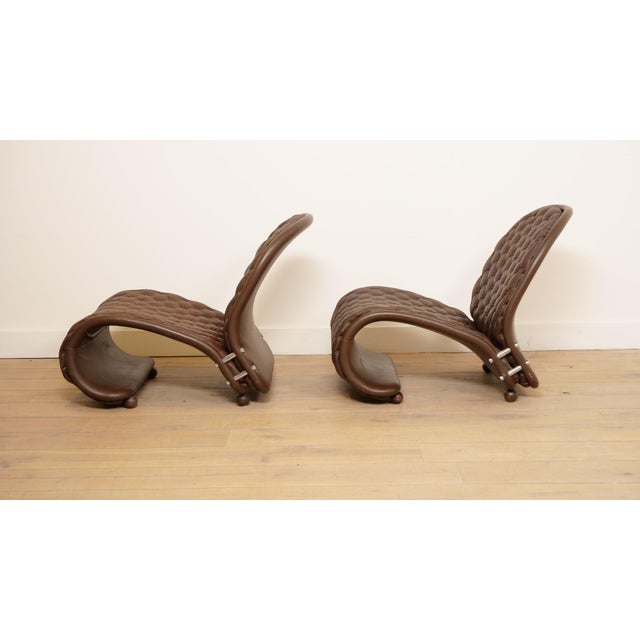 G de Luxe System 1-2-3 Easy Chair by Verner Panton for Fritz Hansen, 1970s, Set of 2 For Sale - Image 9 of 18