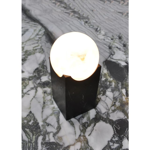 Not Yet Made - Made To Order Small Handmade Eclipse Lamp in Black Marquina Marble from Fiam For Sale - Image 5 of 9
