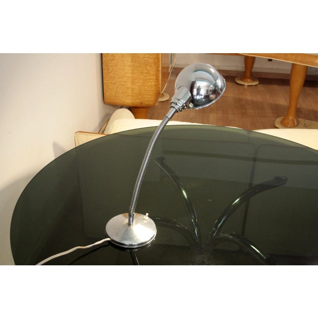 Mid-Century Modern Mid-Century Modern Chrome Table Lamp with Flexible Neck, 1970s For Sale - Image 3 of 7