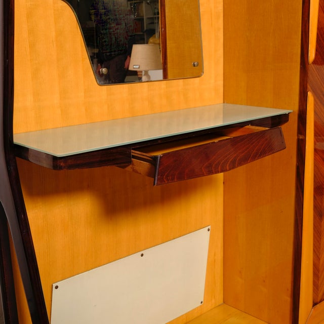 Entrance Furniture with Coat Rack and Console Table and Mirror, 1950s For Sale - Image 10 of 18