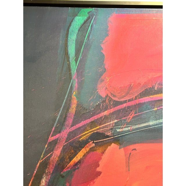 Abstract James Byrd Mid 20th C Large Abstract Painting For Sale - Image 3 of 7