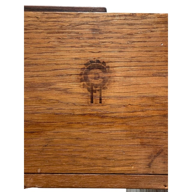 Vintage Art Deco Open Bookcases by P.E.L. Izeren for De Genneper Molen, 1920s, Set of 2 For Sale - Image 12 of 13