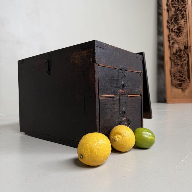 Japanese Bunko Writing Chest, 1900s For Sale - Image 10 of 15