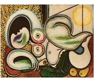 1954 After Pablo Picasso "Odalisca", Large Period First Limited Edition Offset Lithograph