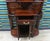 Antique Art Nouveau Mahogany Wardrobe with Beveled Mirror, Chest of Drawers, and Umbrella Stand, 1920s For Sale - Image 9 of 18