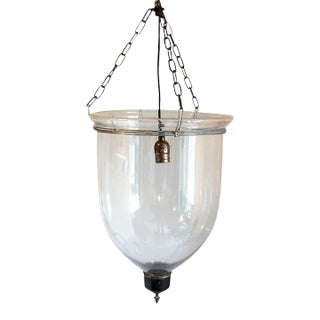 English Regency Style Glass One-light Hall Lantern For Sale