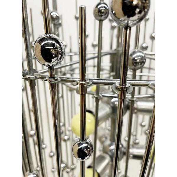 Chrome Molecule Pendant Lamp, 1970s For Sale - Image 10 of 11