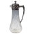 Silver Art Nouveau Cut Glass Carafe with Silver Mount attributed to Vincenz Carl Dub, Vienna, 1900s For Sale - Image 8 of 8
