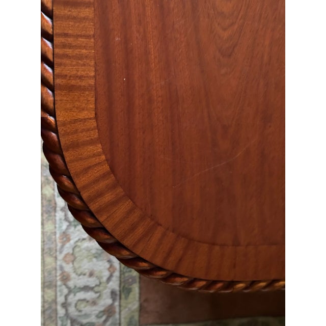 Antique English Mahogany Dining Table & 14 Chairs, Expands to Seat 14 For Sale - Image 17 of 18