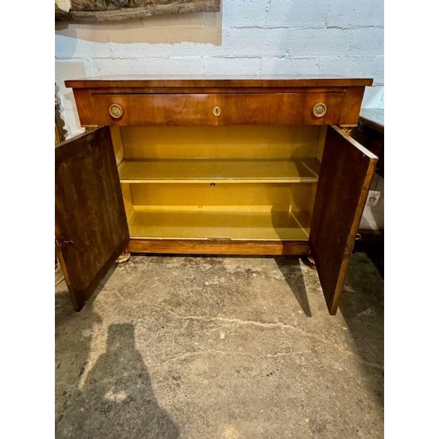 19th C. French Empire Walnut Buffet For Sale - Image 9 of 12