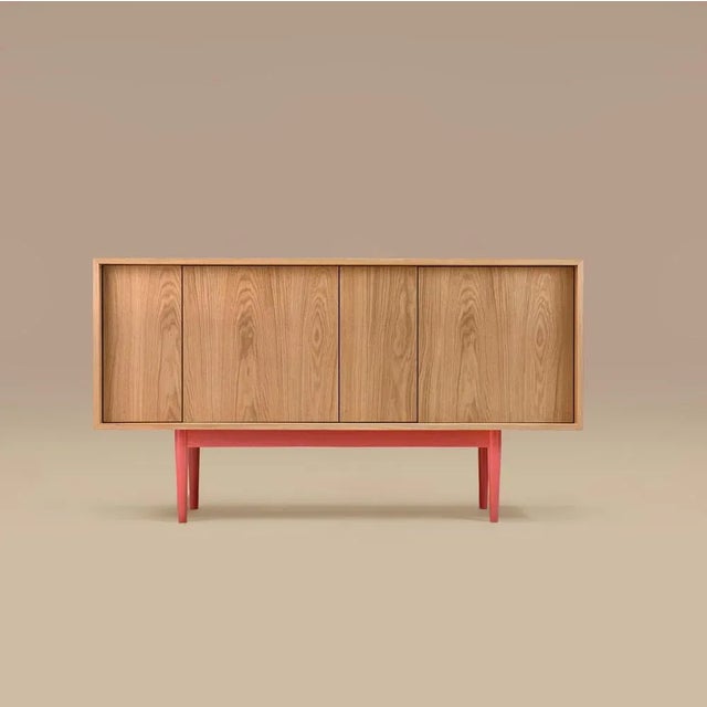 Xoxo hug cabinet l by phormy dimensions: d 47 x w 181 x h 85 cm. Materials: natural and painted oak veneer / natural or...