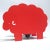 Vintage Italian Red Sheep Lamp, 1970 For Sale - Image 10 of 10