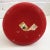 Vintage Red Cased Glass, Possibly Kastrup of Denmark Made for Ramor Label For Sale - Image 10 of 11