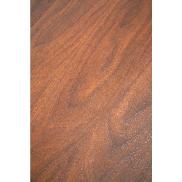 Mid Century Modern Dining Table Round Oval Drexel Declaration Round Kipp Stewart Leaf For Sale - Image 10 of 12