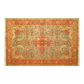 Vintage Persian Decorative Oriental Sarouk Rug in Small Size For Sale