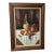 Mid 20th Century C. John Vintage Oil Painting on Canvas of Still Life, Framed For Sale