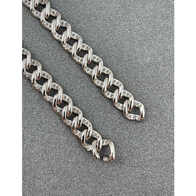 Early 21st Century 2.57 Ct Cuban Link Diamond Bracelet For Sale - Image 5 of 10