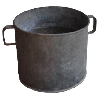 Galvanized Zinc Planter, 1950s For Sale