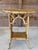 Tan Vintage Coastal Rattan Fretwork Side Table With Woven Shelves For Sale - Image 8 of 12