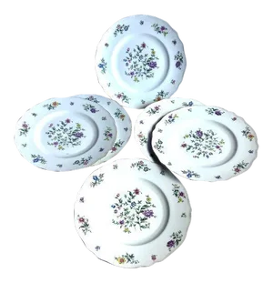 Vintage K&A Krautheim Selb Bavaria Franconia Millefleurs Dinner Plates - Set of 6