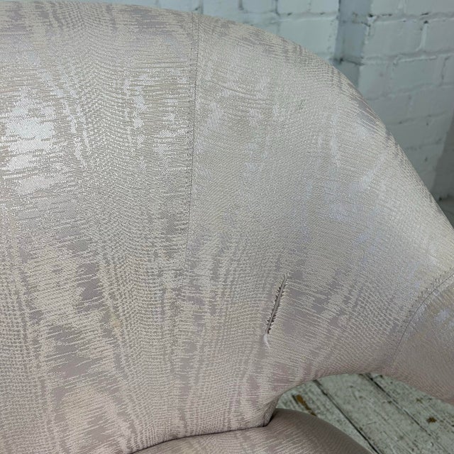 Pair of Carson’s Art Deco Hollywood Regency Brass Arm Cantilever Chairs For Sale - Image 11 of 12