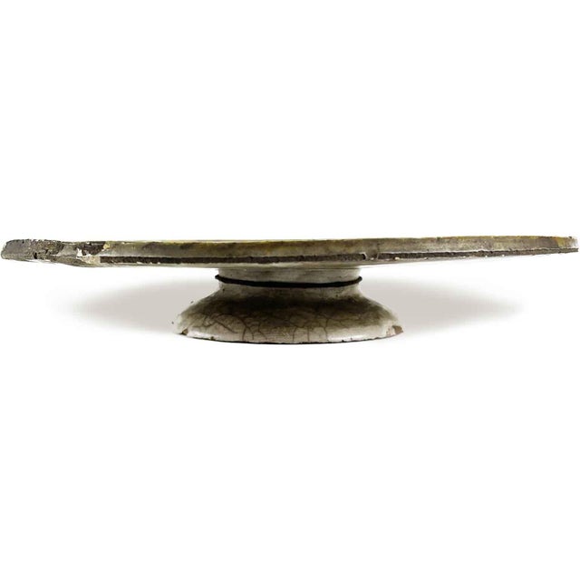 Antique Majolica Cake Stand, 1700s For Sale - Image 4 of 5