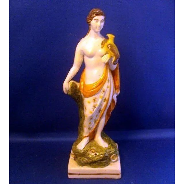 English 1810 English Staffordshire Pearlware Figure of Venus For Sale - Image 3 of 11